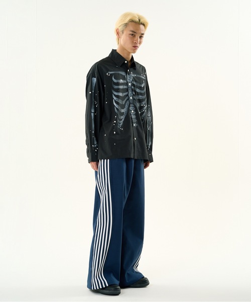 DISCOVERED（ディスカバード）の「CHECK BONDING LINE TRACK PANTS（その他パンツ・メンズ・ネイビー/キャメル・1/3）」の17枚目の写真