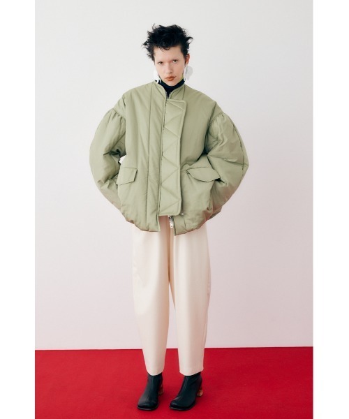 HeRIN.CYE(ヘリンドットサイ)の「Egg MA-1 エッグMA-1(MA-1・レディース・ブラック/オフホワイト/ライトグリーン・FREE)」の12枚目の写真