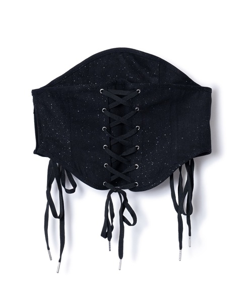 NON TOKYO（ノントーキョー）の「LAME DENIM LACE-UP CORSET（その他トップス・レディース・インディゴブルー/グリーン/ブラック・FREE）」の7枚目の写真