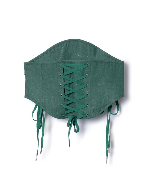 NON TOKYO（ノントーキョー）の「LAME DENIM LACE-UP CORSET（その他トップス・レディース・インディゴブルー/グリーン/ブラック・FREE）」の9枚目の写真