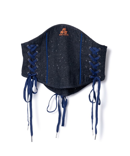 NON TOKYO（ノントーキョー）の「LAME DENIM LACE-UP CORSET（その他トップス・レディース・インディゴブルー/グリーン/ブラック・FREE）」の10枚目の写真
