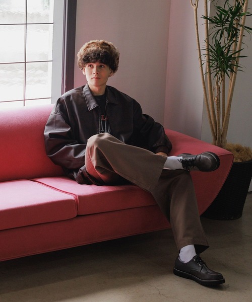 niko and...(ニコアンド)の「TRサージサイドタックパンツ(その他パンツ・メンズ・ブラック/ライトブラウン・MEDIUM/LARGE)」の9枚目の写真