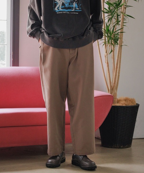 niko and...(ニコアンド)の「TRサージサイドタックパンツ(その他パンツ・メンズ・ブラック/ライトブラウン・MEDIUM/LARGE)」の11枚目の写真