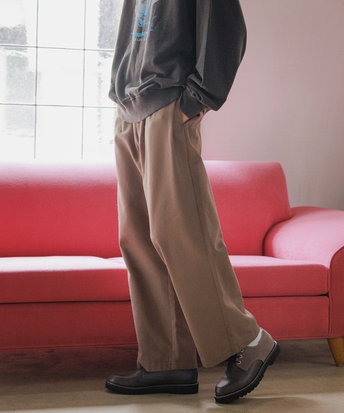 niko and...(ニコアンド)の「TRサージサイドタックパンツ(その他パンツ・メンズ・ブラック/ライトブラウン・MEDIUM/LARGE)」の12枚目の写真