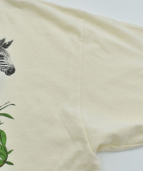 VINTAGE（ヴィンテージ）の「【ヴィンテージ古着】80's アニマルプリント Tシャツ USA製（Tシャツ/カットソー・メンズ・アイボリー・LARGE）」の9枚目の写真