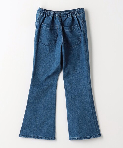 green label relaxing（グリーンレーベルリラクシング）の「TJ デニム フレアパンツ EMB  / キッズ  100cm-130cm - ストレッチ -（デニムパンツ・キッズ・ブラック/コバルトブルー・100cm/110cm/130cm/120cm）」の5枚目の写真