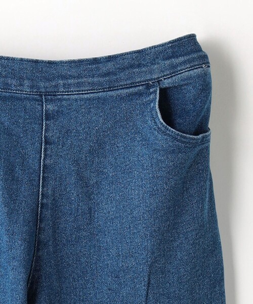 green label relaxing（グリーンレーベルリラクシング）の「TJ デニム フレアパンツ EMB  / キッズ  100cm-130cm - ストレッチ -（デニムパンツ・キッズ・ブラック/コバルトブルー・100cm/110cm/130cm/120cm）」の6枚目の写真