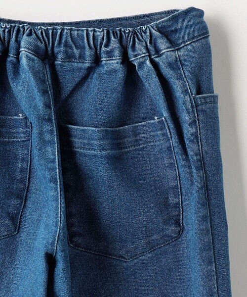 green label relaxing（グリーンレーベルリラクシング）の「TJ デニム フレアパンツ EMB  / キッズ  100cm-130cm - ストレッチ -（デニムパンツ・キッズ・ブラック/コバルトブルー・100cm/110cm/130cm/120cm）」の8枚目の写真