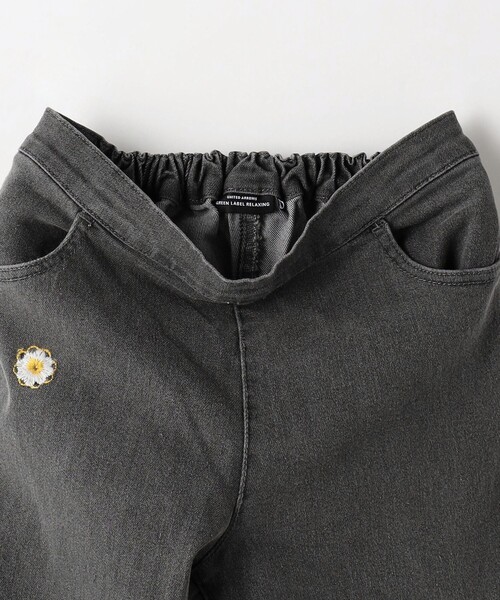 green label relaxing（グリーンレーベルリラクシング）の「TJ デニム フレアパンツ EMB  / キッズ  100cm-130cm - ストレッチ -（デニムパンツ・キッズ・ブラック/コバルトブルー・100cm/110cm/130cm/120cm）」の16枚目の写真