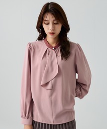 Jayro | ドレープスカーフ衿配色ブラウス(シャツ/ブラウス)