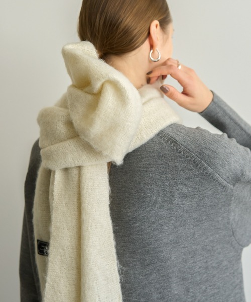 AMERICAN HOLIC（アメリカンホリック）の「アソートシャギーマフラー（マフラー・レディース・チャコールグレー/アイボリー/チェック/その他11・FREE）」の8枚目の写真