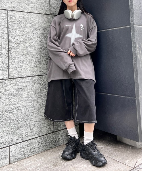 セール】ステッチハーフパンツ（デニムパンツ）｜Figments