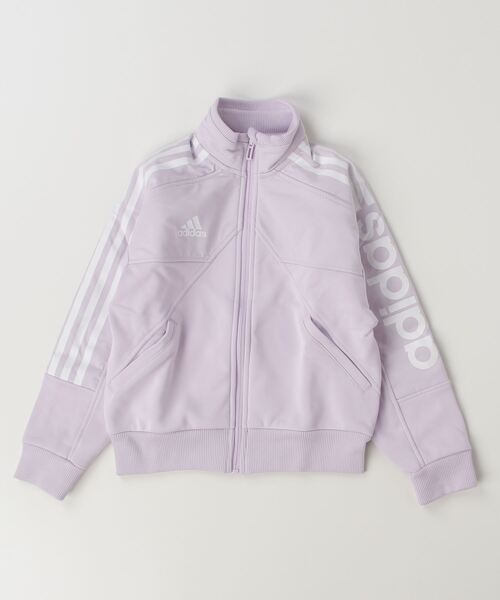 adidas（アディダス）の「アディダス adidas K HOT トラックトップ（ジャージ・キッズ・ネイビー/ラベンダー/ブラック・120cm/130cm/140cm/150cm/160cm）」の3枚目の写真