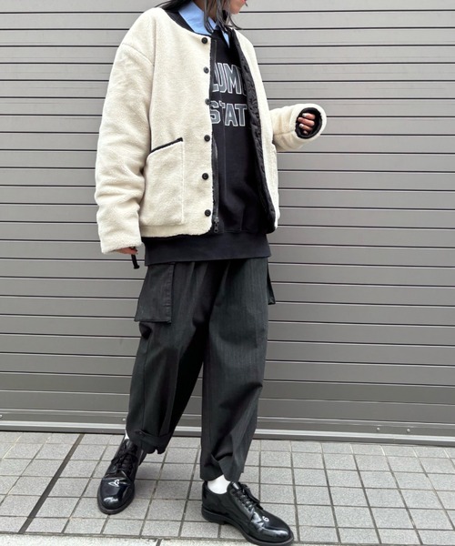 Scrap Book(スクラップブック)の「◆WEB限定 展開◆【TAION】MILITARY RIVERSIBLE CREW NECK DOWN JKT(ダウンジャケット/コート・レディース・ブラック/ホワイト系その他・FREE)」の6枚目の写真