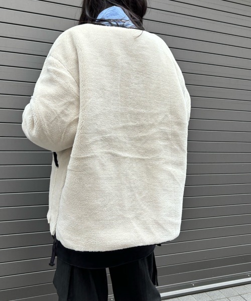 Scrap Book(スクラップブック)の「◆WEB限定 展開◆【TAION】MILITARY RIVERSIBLE CREW NECK DOWN JKT(ダウンジャケット/コート・レディース・ブラック/ホワイト系その他・FREE)」の9枚目の写真