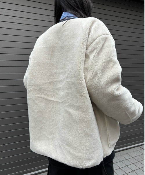 Scrap Book(スクラップブック)の「◆WEB限定 展開◆【TAION】MILITARY RIVERSIBLE CREW NECK DOWN JKT(ダウンジャケット/コート・レディース・ブラック/ホワイト系その他・FREE)」の10枚目の写真