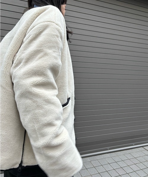 Scrap Book(スクラップブック)の「◆WEB限定 展開◆【TAION】MILITARY RIVERSIBLE CREW NECK DOWN JKT(ダウンジャケット/コート・レディース・ブラック/ホワイト系その他・FREE)」の11枚目の写真