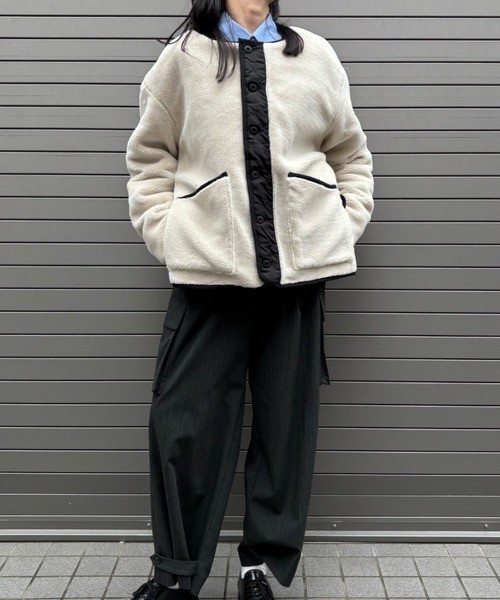 Scrap Book(スクラップブック)の「◆WEB限定 展開◆【TAION】MILITARY RIVERSIBLE CREW NECK DOWN JKT(ダウンジャケット/コート・レディース・ブラック/ホワイト系その他・FREE)」の15枚目の写真