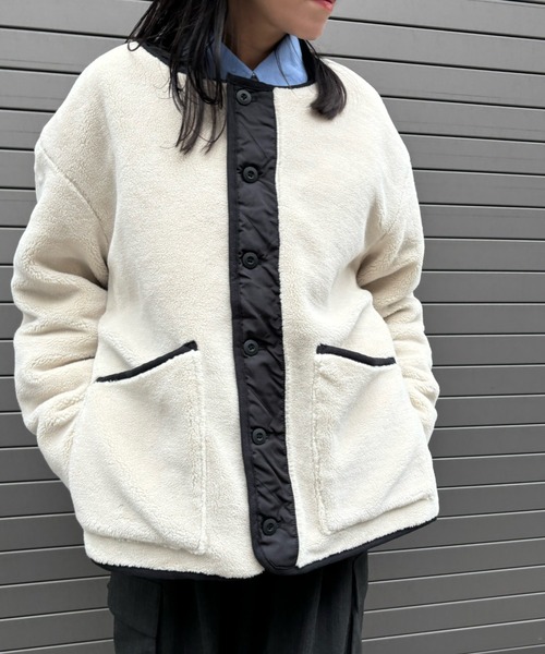 Scrap Book(スクラップブック)の「◆WEB限定 展開◆【TAION】MILITARY RIVERSIBLE CREW NECK DOWN JKT(ダウンジャケット/コート・レディース・ブラック/ホワイト系その他・FREE)」の16枚目の写真
