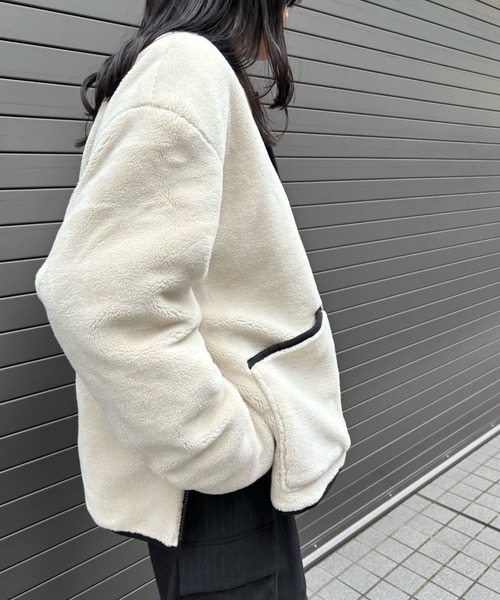 Scrap Book(スクラップブック)の「◆WEB限定 展開◆【TAION】MILITARY RIVERSIBLE CREW NECK DOWN JKT(ダウンジャケット/コート・レディース・ブラック/ホワイト系その他・FREE)」の18枚目の写真