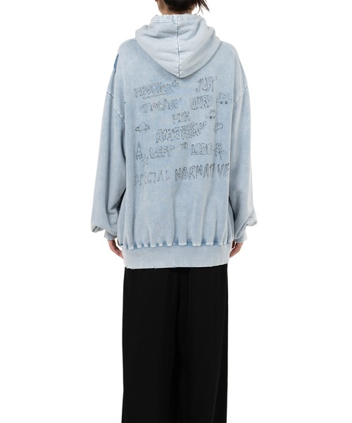 s*)様 ◼︎ MIHARA YASUHIRO ミハラヤスヒロ スウェットパーカ セール】Cat Print Distressed Hoodie（パーカー）｜Maison