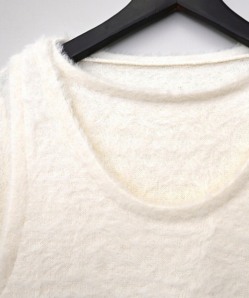 tシャツ カットシャギーセットアップトップス レディース カットシャギーセットアップトップス（Tシャツ/カットソー