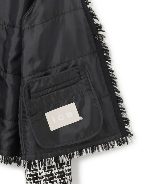 ICB(アイシービー)の「【CLASSY.1月号掲載】ルレックスツイード ノーカラージャケット(ノーカラージャケット・レディース・ブラック系9/ブラック系・6/4/2/0)」の19枚目の写真
