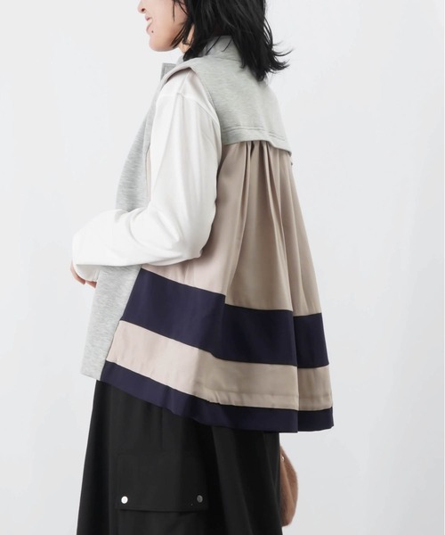 【セール】LC/LLL ダンボールツイル切り替えラインベスト（ベスト）｜LUCA/LADY LUCK LUCA（ルカ/レディラックルカ） 5,963円