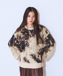 JEANASIS | アニマルライクパターンプルオーバー/288083(ニット/セーター)