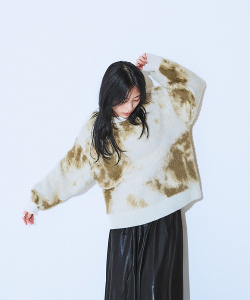 JEANASIS（ジーナシス）の「アニマルライクパターンプルオーバー/288083（ニット/セーター・レディース・ブラウン系その他/グレー系その他/ホワイト系その他・FREE）」の13枚目の写真