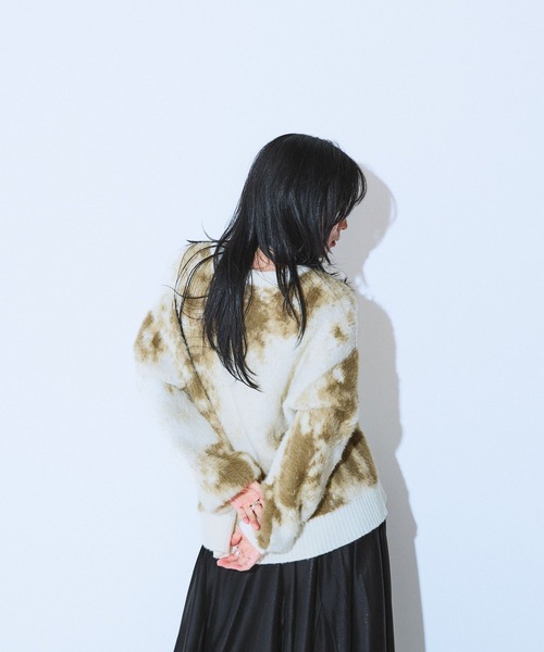 JEANASIS（ジーナシス）の「アニマルライクパターンプルオーバー/288083（ニット/セーター・レディース・ブラウン系その他/グレー系その他/ホワイト系その他・FREE）」の14枚目の写真