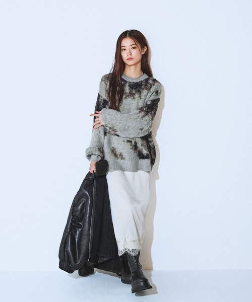 JEANASIS（ジーナシス）の「アニマルライクパターンプルオーバー/288083（ニット/セーター・レディース・ブラウン系その他/グレー系その他/ホワイト系その他・FREE）」の20枚目の写真