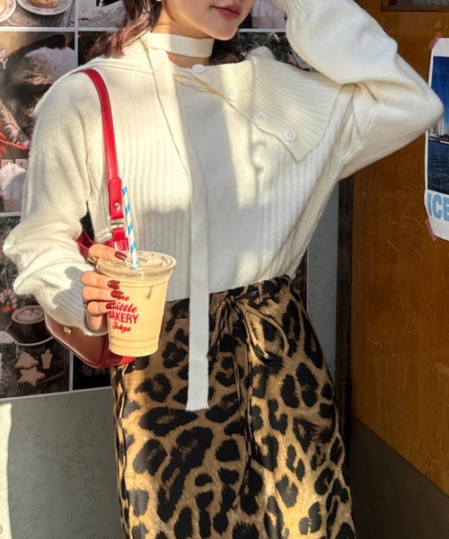 efill（エフィル）の「大人な オフショル ニット セーター（ニット/セーター・レディース・ホワイト・FREE）」の12枚目の写真