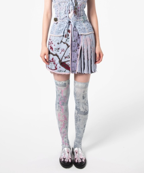 rurumu:/ルルムウ/collage jacquard mini skirt