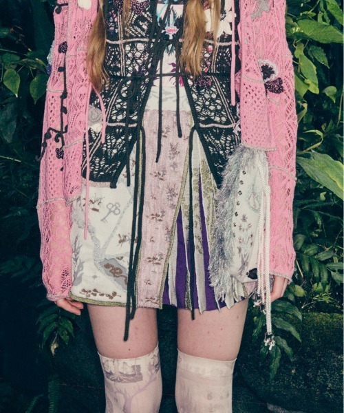 rurumu:/ルルムウ/collage jacquard mini skirt