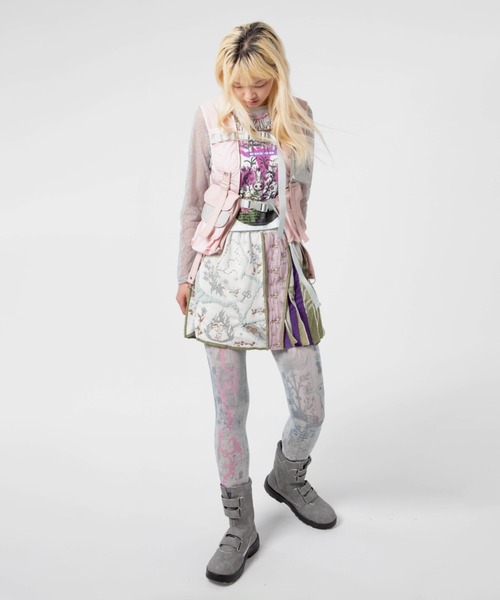 rurumu:/ルルムウ/collage jacquard mini skirt