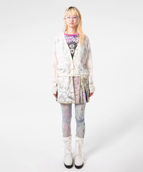 rurumu:/ルルムウ/collage jacquard mini skirt