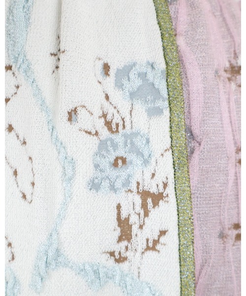 rurumu:/ルルムウ/collage jacquard mini skirt