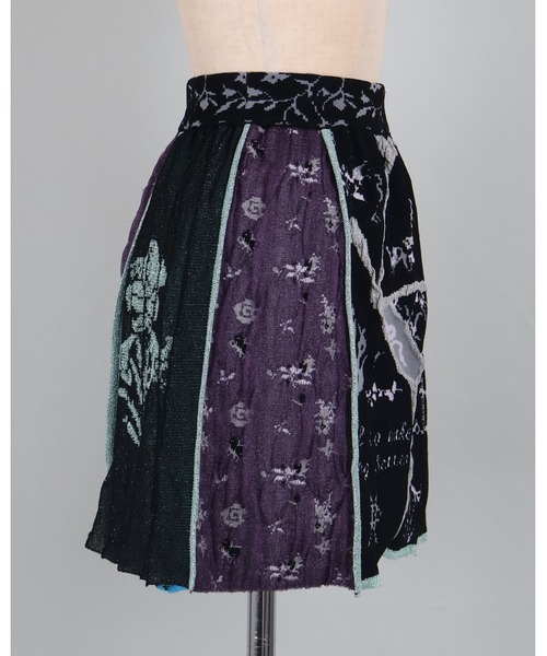 rurumu:/ルルムウ/collage jacquard mini skirt