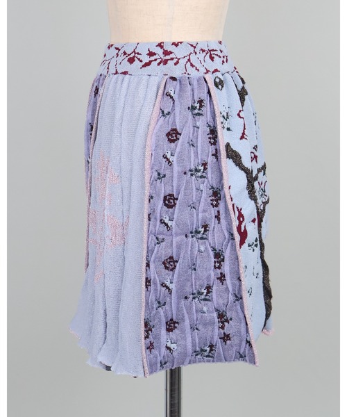 rurumu:/ルルムウ/collage jacquard mini skirt