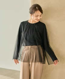 LEPSIM | 【入卒式／セレモニー】チュール重ねプルオーバー　207847(Tシャツ/カットソー)