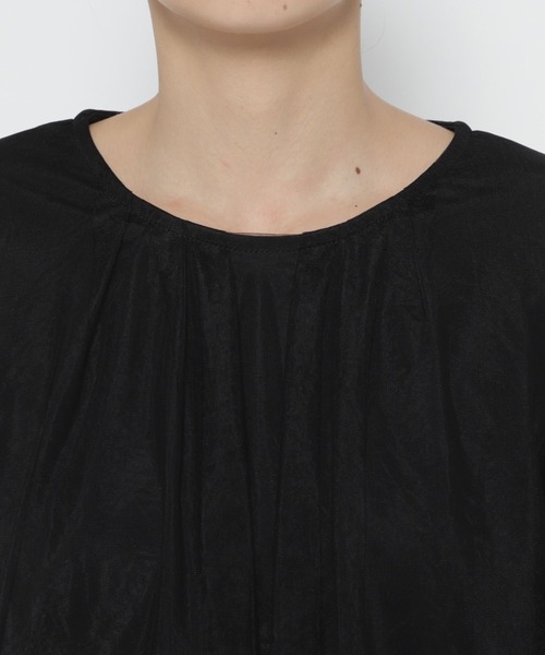 LEPSIM（レプシィム）の「【入卒式／セレモニー】チュール重ねプルオーバー　207847（Tシャツ/カットソー・レディース・ナチュラル/ブラック・FREE）」の6枚目の写真