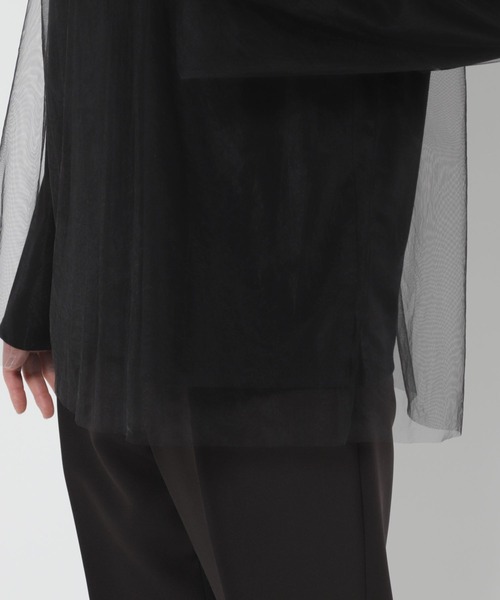 LEPSIM（レプシィム）の「【入卒式／セレモニー】チュール重ねプルオーバー　207847（Tシャツ/カットソー・レディース・ナチュラル/ブラック・FREE）」の8枚目の写真