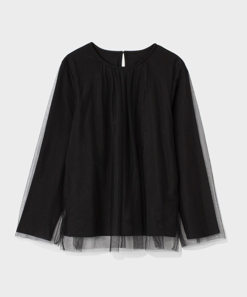 LEPSIM（レプシィム）の「【入卒式／セレモニー】チュール重ねプルオーバー　207847（Tシャツ/カットソー・レディース・ナチュラル/ブラック・FREE）」の18枚目の写真