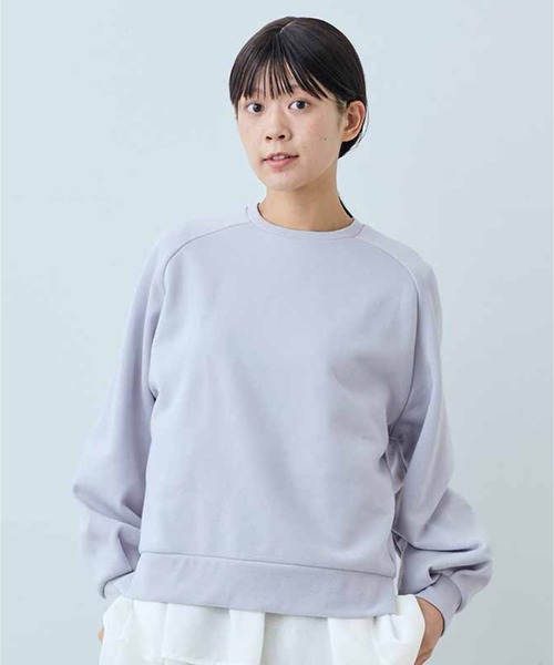 IEDIT(イディット)の「IEDIT ぽわんとした袖がかわいいキレイ色裏起毛スウェット(スウェット・レディース・ピンク/ラベンダー/ミント・M/L/LL/3L/4L/S)」の1枚目の写真