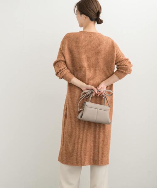 URBAN RESEARCH DOORS（アーバンリサーチドアーズ）の「リブ切替ニットワンピース（ワンピース・レディース・オレンジ/ネイビー/グレー・MEDIUM）」の12枚目の写真