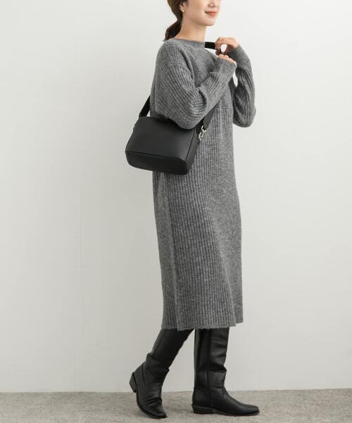 URBAN RESEARCH DOORS（アーバンリサーチドアーズ）の「リブ切替ニットワンピース（ワンピース・レディース・オレンジ/ネイビー/グレー・MEDIUM）」の19枚目の写真