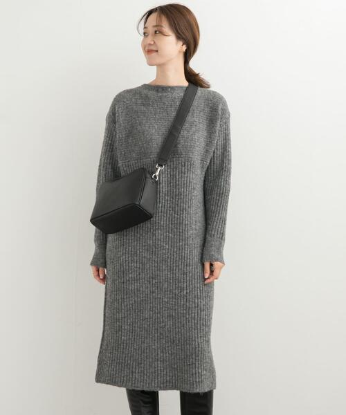 URBAN RESEARCH DOORS（アーバンリサーチドアーズ）の「リブ切替ニットワンピース（ワンピース・レディース・オレンジ/ネイビー/グレー・MEDIUM）」の20枚目の写真