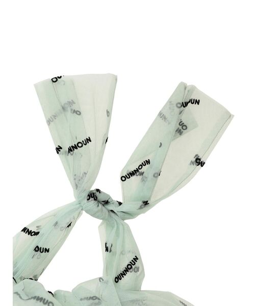 OUNNOUN（オウンノウン）の「【OUNNOUN】ロゴプリントチュールバッグ（ハンドバッグ・レディース・ミント/ブラック・FREE）」の4枚目の写真