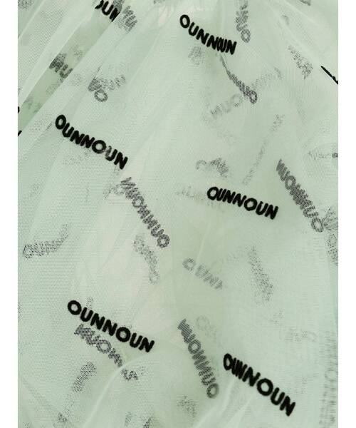 OUNNOUN（オウンノウン）の「【OUNNOUN】ロゴプリントチュールバッグ（ハンドバッグ・レディース・ミント/ブラック・FREE）」の6枚目の写真